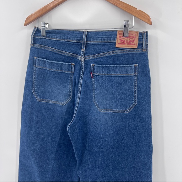 Levi’s Women’s Size 31 Mile High Wide Leg Button Fly Cropped Jeans Casual - Picture 4 of 10